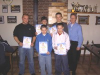 Hinten von links: Marc Schreiber, Andreas Genthe, Tino Volpatti und Jugendleiter Ralf David. Vorne von links: Jan Fischer und Tobias Kelleter