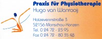 Praxis f�r Physiotherapie - Hugo van Wanrooij